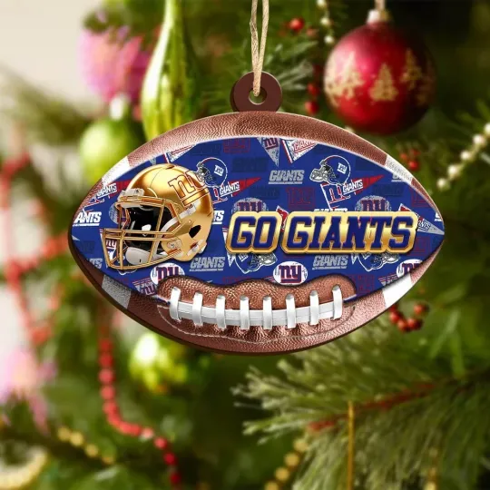 Discover New York Team Giants Sport Christmas Ornament, For Football Fan