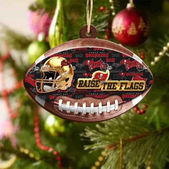 Tampa Bay Team Buccaneers Sport Christmas Ornament, For Football Fan