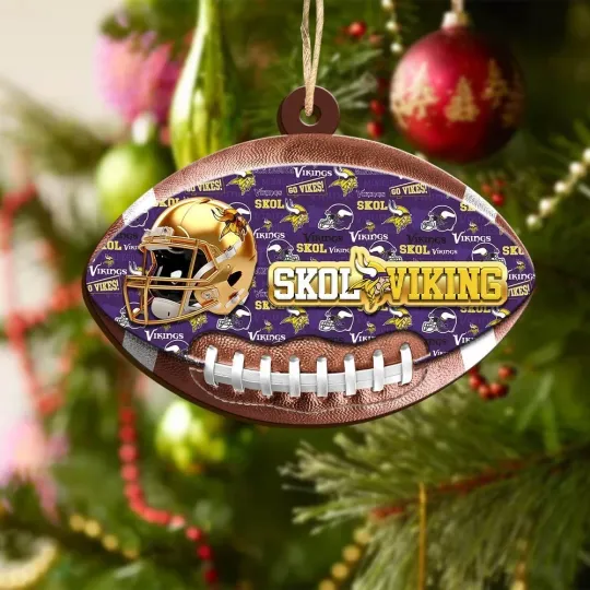 Discover Minnesota Team Vikings Sport Christmas Ornament, For Football Fan