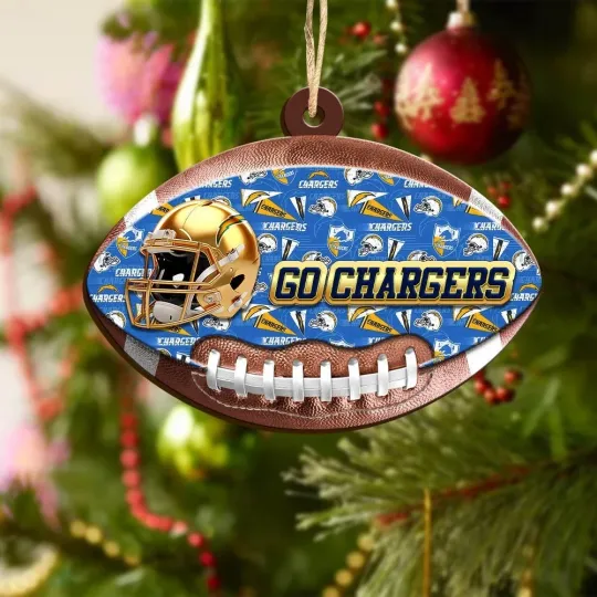 Discover Los Angeles Team Chargers Sport Christmas Ornament, For Football Fan
