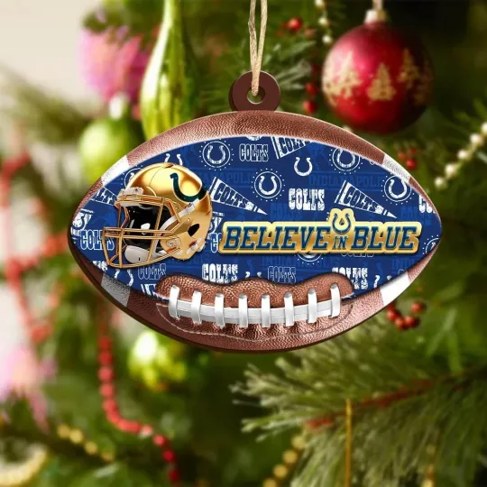 Discover Indianapolis Team Colts Sport Christmas Ornament, For Football Fan