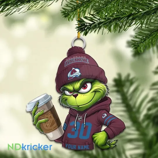 Discover Personalized Colorado Team Avalanche Sport Christmas Ornament, For Hockey Fan