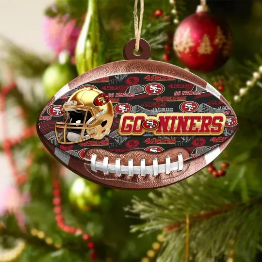 San Francisco Team 49ers Sport Christmas Ornament, For Football Fan