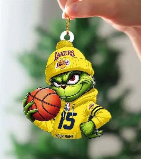 Discover Personalized Los Angeles Team Lakerss funny character Ornament, Gifts For Fans