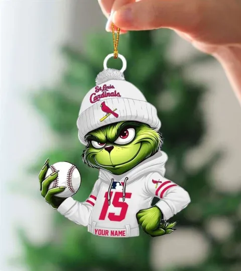 Personalized St Louis Team Cardinalss funny character Ornament, Gifts For Fans