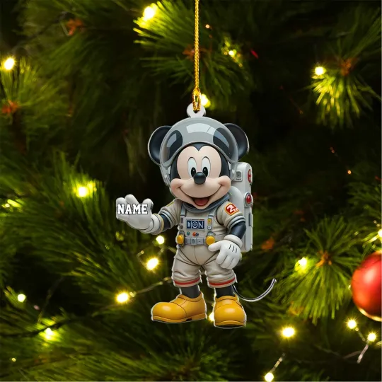 Discover Personalized Mickey Mouse Christmas Ornament, Gift for Mickey Mouse Lovers