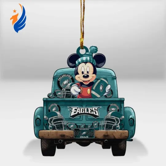 Philadelphia Team Eagless Mouse Christmas Ornament, Christmas Gift