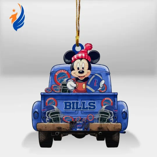 Discover Personalized Buffalo Team Billss Mickey Mouse Christmas Ornament, Christmas Gift
