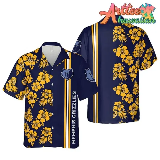 Discover Memphis Basketball Team Grizzliess Hawaiian Shirt