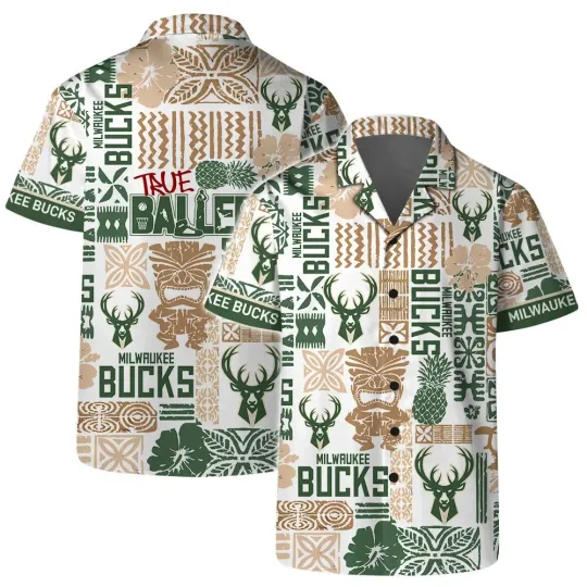 Milwaukee Basketball Team Buckss Hawaiian Shirt