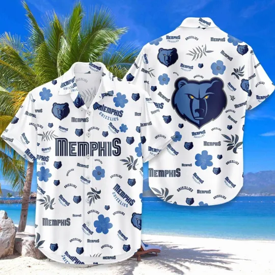 Discover Memphis Basketball Team Grizzliess Hawaiian Shirt