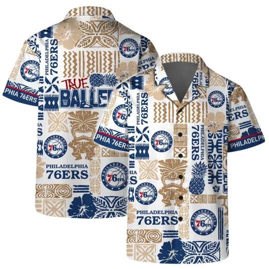 Philadelphia Basketball Team 76erss Hawaiian Shirt