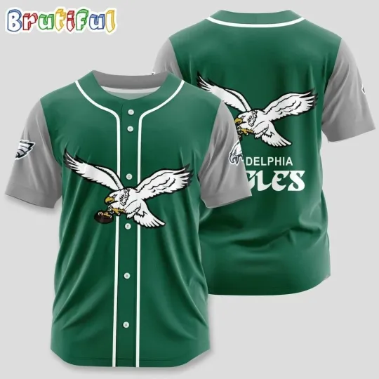 Discover Philadelphia Football Team Eagless Baseball Jersey