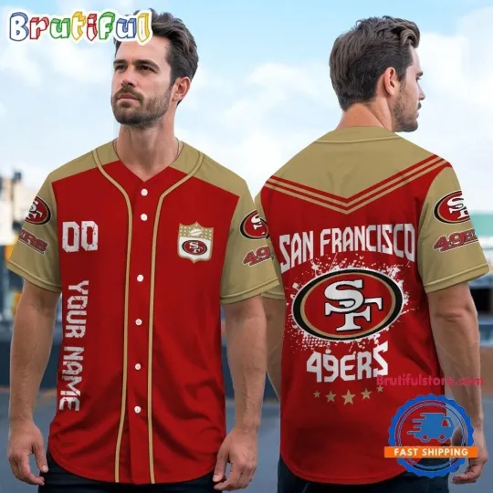Discover San Franciscoo Football Team 49erss Baseball Jersey