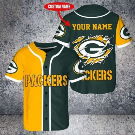 Discover Green Bay Football Team Packers Baseball Jerseys
