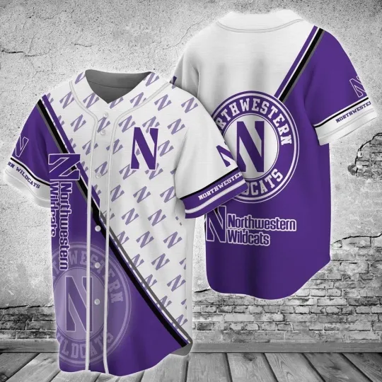 Discover Northwestern Football Team Wildcatss Baseball Jersey