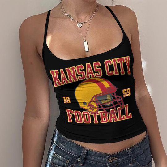 Discover Kansas City Football Tank Top, Womens Game Day Shirt, Vintage Style Sports Outfit