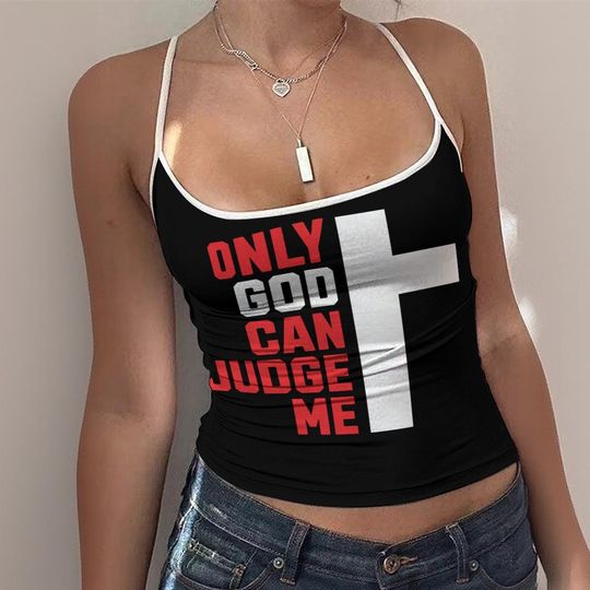 Only God Can Judge Me Tank Top, Faith Based Womens Top, Christian Apparel