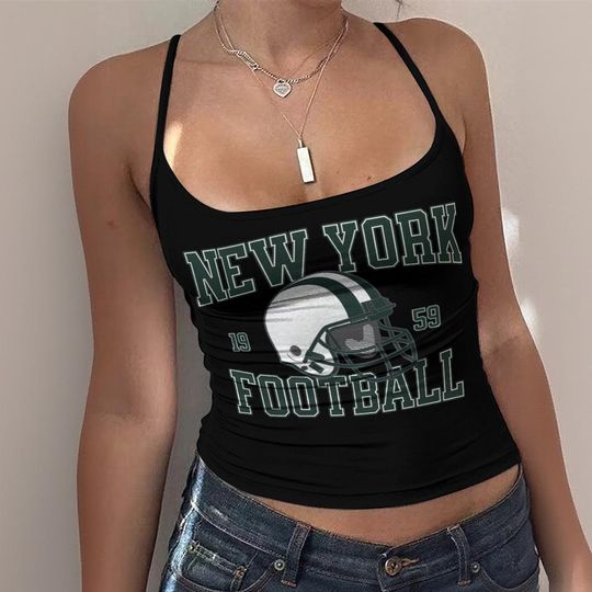 Discover New York Football Tank Top, Womens Game Day Top, Vintage Sports Outfit