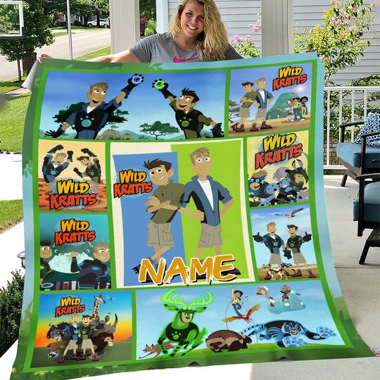 Custom Wild Kratts Blanket, Wild Kratts Blanket, Wild Kratts Party, Christmas Gifts