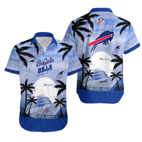 Custom Buffalo Bills Coastal Cruise Hawaiian Shirt Unisex Summer Aloha