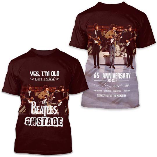 The Beatles 65th Anniversary 3D T-Shirt