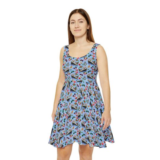 Discover Very Merrytime Christmas Cruise - Women's Skater Dress (Made in USA)