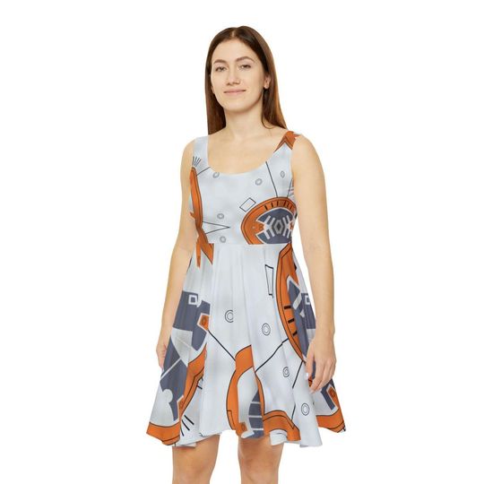 Discover Little Round Droid - Women's Skater Dress (Made in USA)