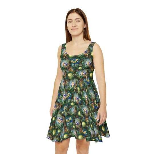 Tinkerbell in Pixie Hollow Women's Skater Dress