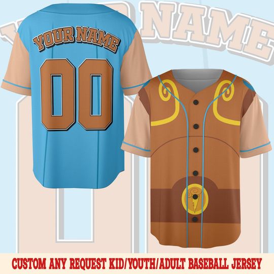 Discover Hercules Costume Baseball Jersey Disney Inspired Halloween Cosplay Tee