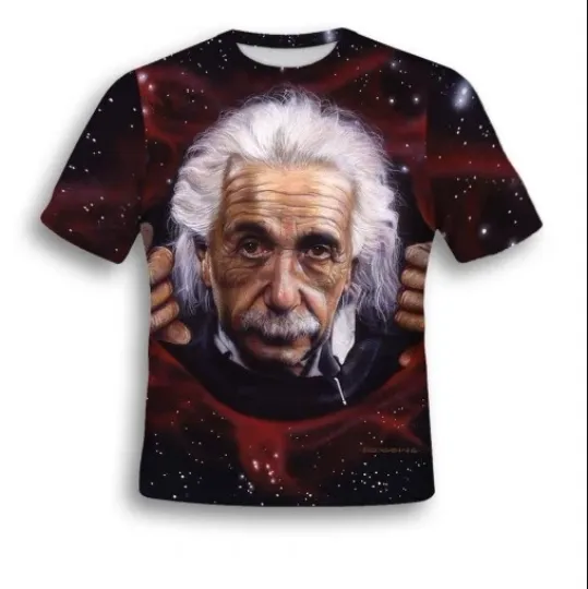 Discover Full Print Einstein 3D T-Shirt