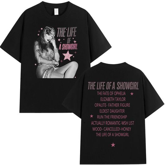Discover The Life of A Showgirl Album T-shirts TS Fan Gifts Men's Women Clothing Harajuku Cotton Oversized Short Sleeve O-Neck Tee Shirt