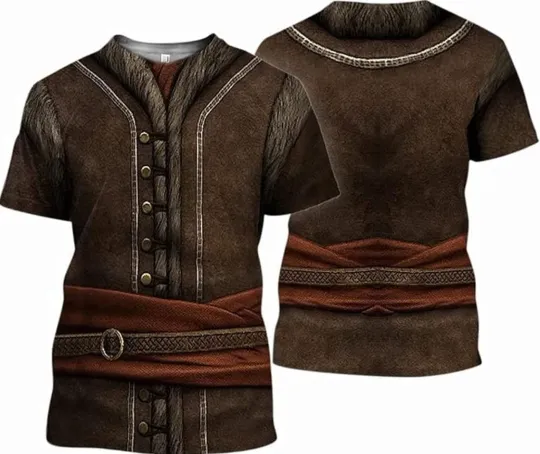 Discover Men's Viking Armor 3D T-Shirt Summer Novelty Tee