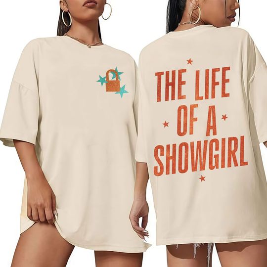 Discover The Life of A Showgirl Album 2025 T-shirts Men Women Clothing Fashion Harajuku Cotton Oversized Short Sleeve T Shirts Streetwear