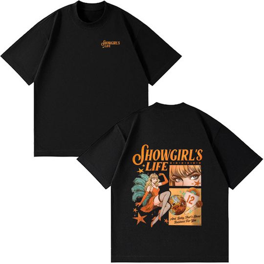 Discover TS12 The Life of A Showgirl Album T-shirts Men Women Clothing Harajuku Comfort Cotton Oversized Summer Couple O-Neck Tee Shirts