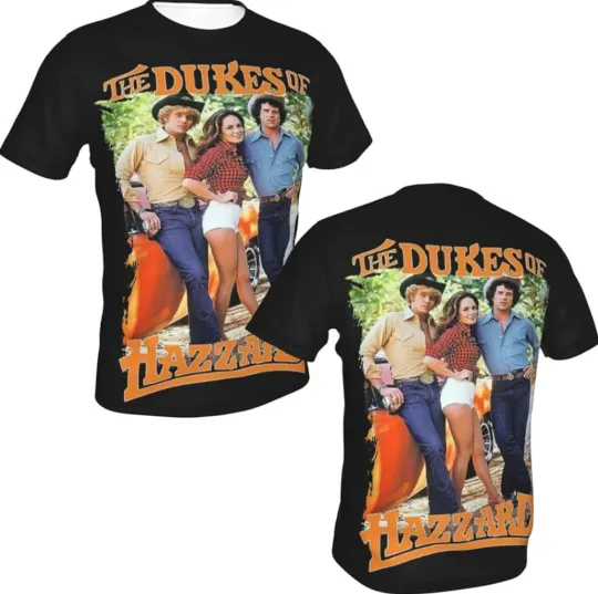 Discover The Dukes Funny Movie Hazzard 3D T-Shirt for Men, Short Sleeve