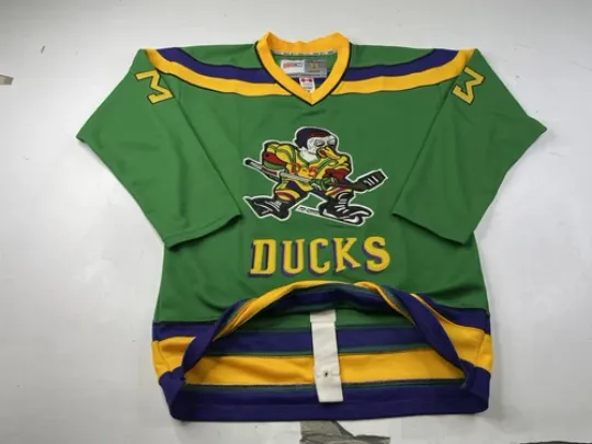 The Mighty Ducks Movie Hockey Replica Jersey GOLDBERG #33 Adult