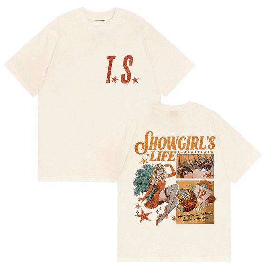 Discover The Life of A Showgirl Album 2025 Print T Shirts Men Women Summer Aesthetic Short Sleeve T-Shirt Harajuku 100% Cotton Tops Tees