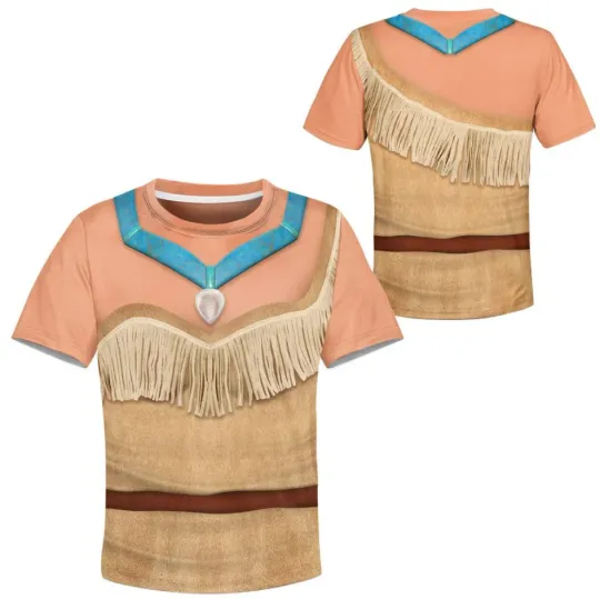 3D Pocahontas Princess T-Shirt