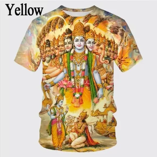 Discover Hindu God Lord Shiva 3D Printed T-Shirt Men Women