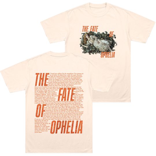 Discover The Fate of Ophelia Comfort T-shirts TS Inspired in My Showgirl Era Pearls Concert Lyric Music Album Tee Cotton T Shirts Unisex