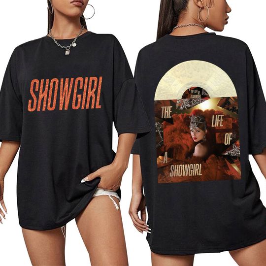 Discover The Life of A Showgirl 2025 New Album Tshirt Men Women Fashion Vintage Hip Hop T Shirts Cozy Cotton Oversized Casual Street Tees