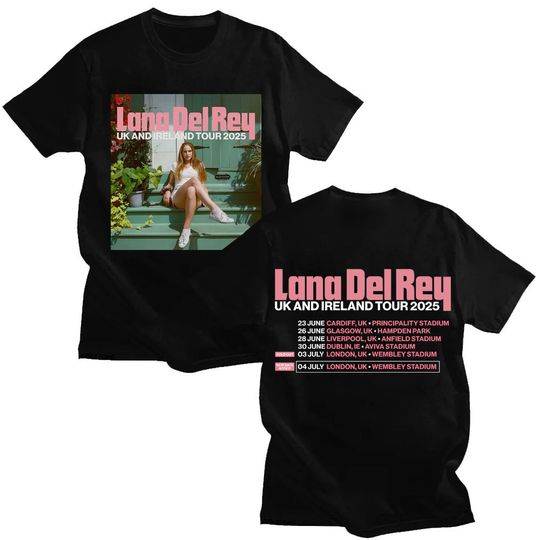 Discover Lana Del Rey UK and Ireland Tour 2025 T Shirt