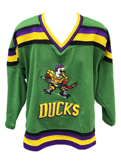Discover Mighty Ducks Logo Hockey Jersey  Embroidered Costume Mighty Ice No Back Movie