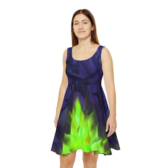 Forest of Thorns Maleficent Villains Women's Skater Dress