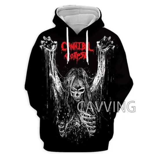 3D Printed CANNIBAL CORPSE Hoodie Women Men