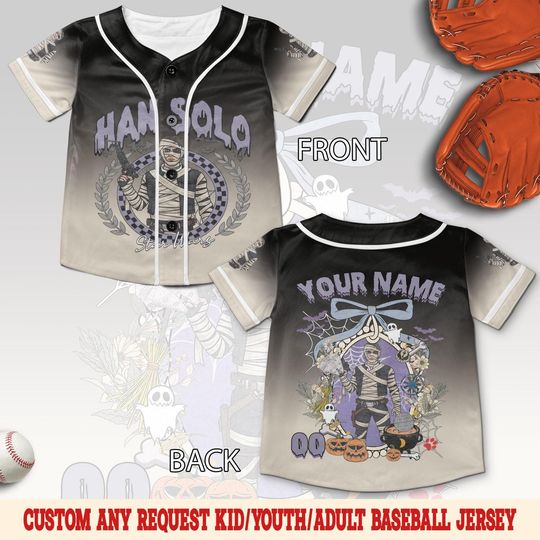 Discover Personalized Disney Star War Characters Halloween Baseball Jersey