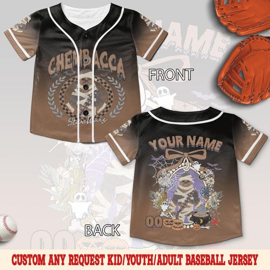 Discover Personalized Disney Star War Characters Halloween Baseball Jersey