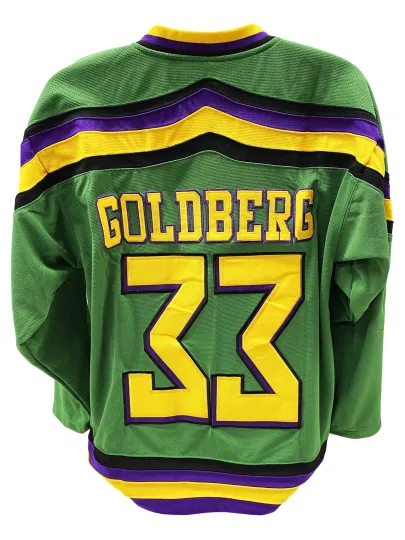 Discover Greg Goldberg 33 Ducks Hockey Jersey Embroidered Costume Mighty Movie Uniform
