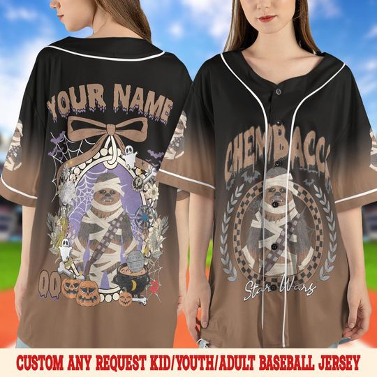 Discover Personalized Disney Star War Characters Halloween Baseball Jersey